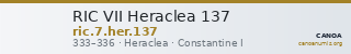 RIC VII Heraclea 137 — CANOA