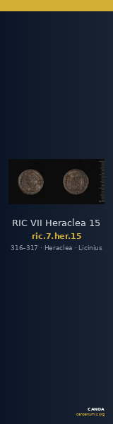 RIC VII Heraclea 15 — CANOA