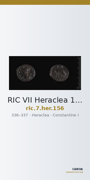 RIC VII Heraclea 156 — CANOA