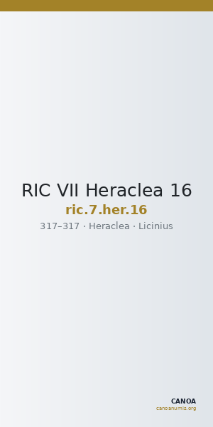 RIC VII Heraclea 16 — CANOA
