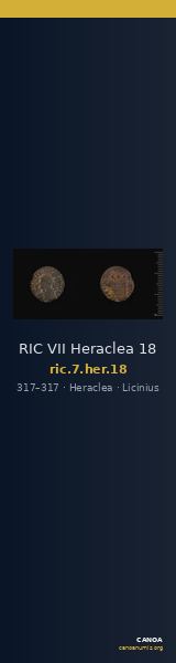 RIC VII Heraclea 18 — CANOA