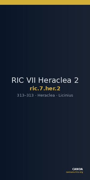 RIC VII Heraclea 2 — CANOA