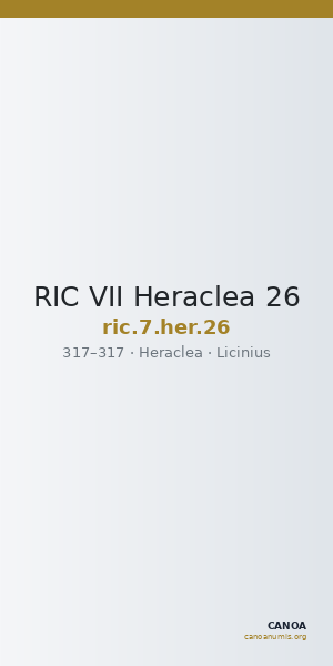 RIC VII Heraclea 26 — CANOA