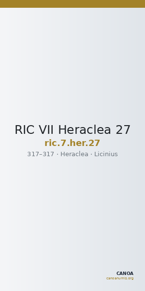 RIC VII Heraclea 27 — CANOA