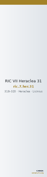 RIC VII Heraclea 31 — CANOA
