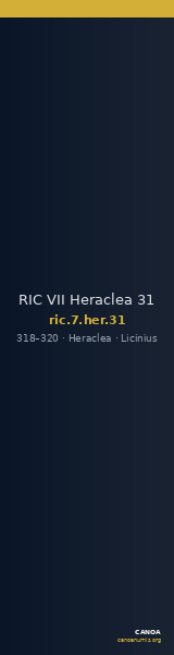 RIC VII Heraclea 31 — CANOA