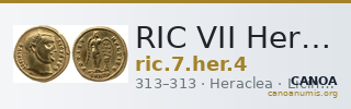RIC VII Heraclea 4 — CANOA