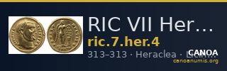 RIC VII Heraclea 4 — CANOA