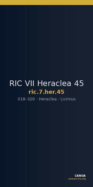 RIC VII Heraclea 45 — CANOA