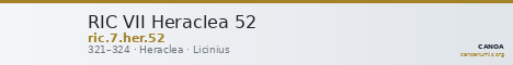 RIC VII Heraclea 52 — CANOA