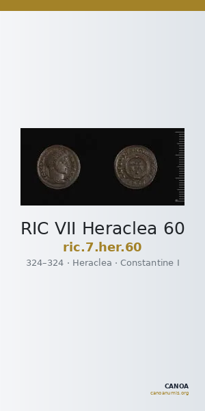 RIC VII Heraclea 60 — CANOA