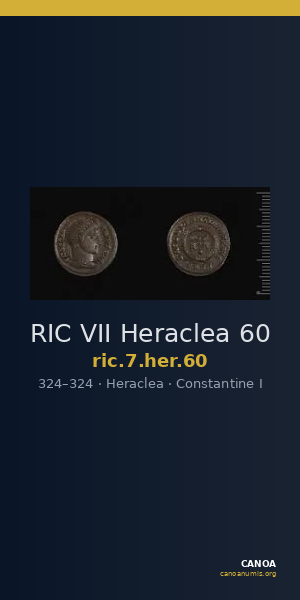 RIC VII Heraclea 60 — CANOA