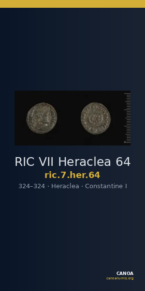 RIC VII Heraclea 64 — CANOA