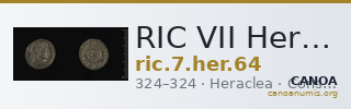 RIC VII Heraclea 64 — CANOA