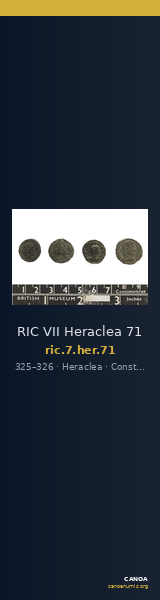 RIC VII Heraclea 71 — CANOA