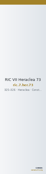 RIC VII Heraclea 73 — CANOA