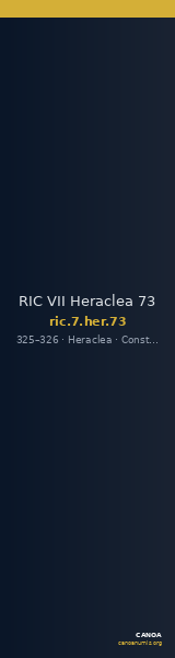 RIC VII Heraclea 73 — CANOA