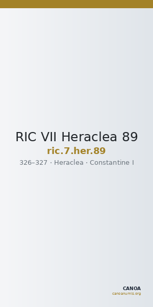RIC VII Heraclea 89 — CANOA
