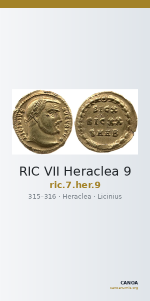 RIC VII Heraclea 9 — CANOA