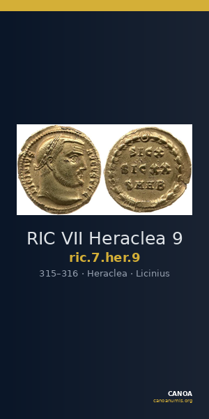RIC VII Heraclea 9 — CANOA