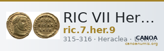 RIC VII Heraclea 9 — CANOA
