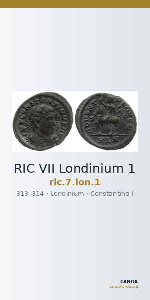 RIC VII Londinium 1 — CANOA