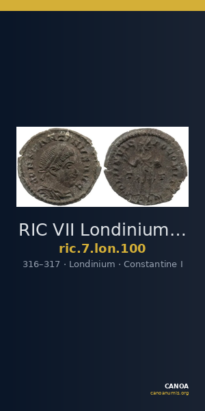 RIC VII Londinium 100 — CANOA