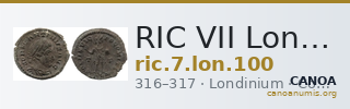RIC VII Londinium 100 — CANOA