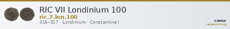 RIC VII Londinium 100 — CANOA