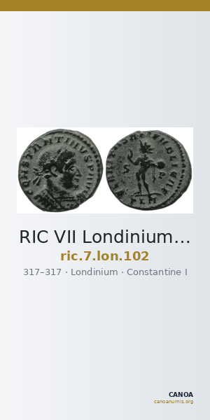 RIC VII Londinium 102 — CANOA