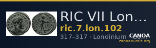 RIC VII Londinium 102 — CANOA