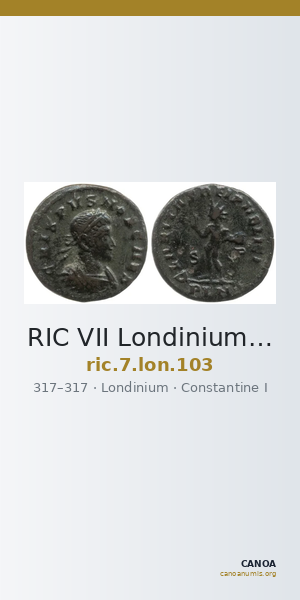 RIC VII Londinium 103 — CANOA
