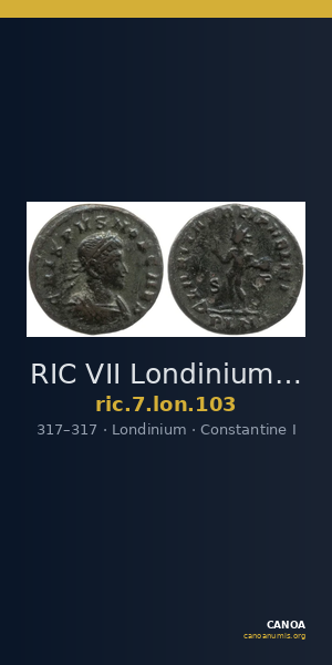 RIC VII Londinium 103 — CANOA