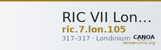RIC VII Londinium 105 — CANOA