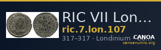 RIC VII Londinium 107 — CANOA