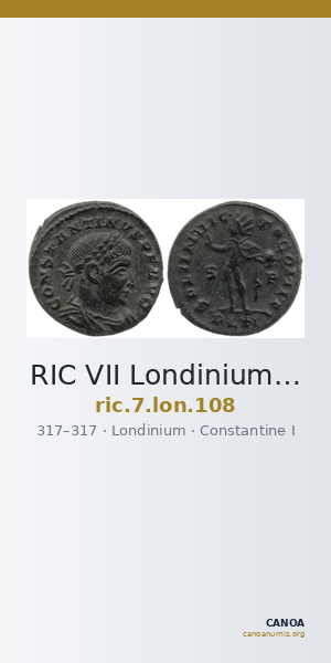 RIC VII Londinium 108 — CANOA