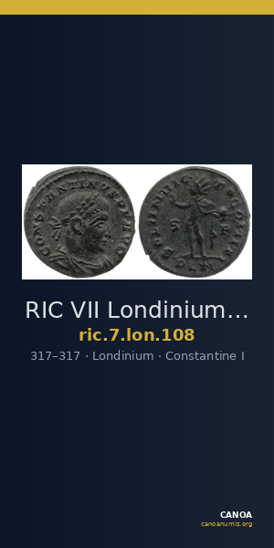 RIC VII Londinium 108 — CANOA
