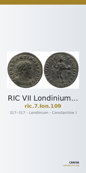 RIC VII Londinium 109 — CANOA