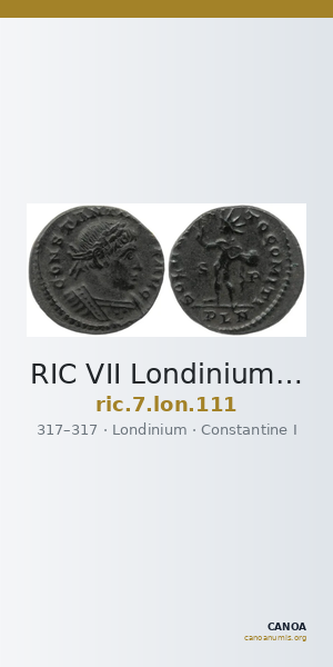RIC VII Londinium 111 — CANOA