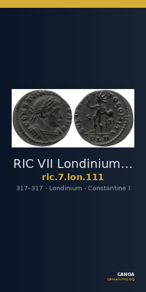 RIC VII Londinium 111 — CANOA