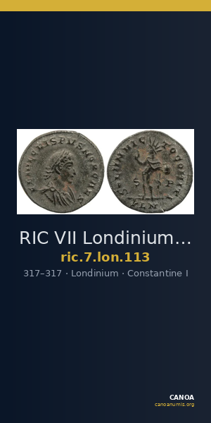 RIC VII Londinium 113 — CANOA