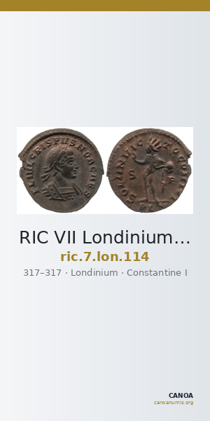 RIC VII Londinium 114 — CANOA