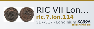 RIC VII Londinium 114 — CANOA