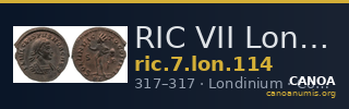 RIC VII Londinium 114 — CANOA