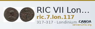 RIC VII Londinium 117 — CANOA
