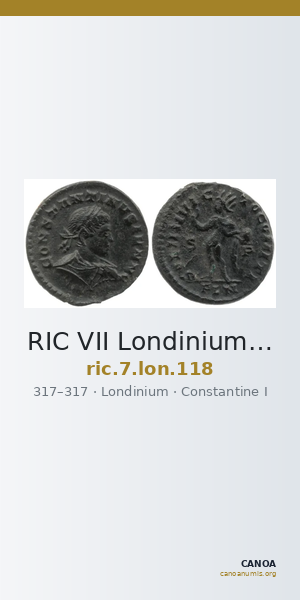RIC VII Londinium 118 — CANOA