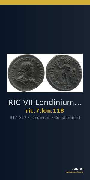 RIC VII Londinium 118 — CANOA