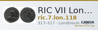 RIC VII Londinium 118 — CANOA