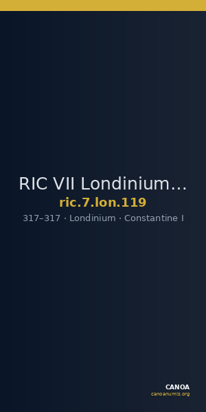 RIC VII Londinium 119 — CANOA
