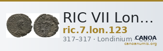 RIC VII Londinium 123 — CANOA